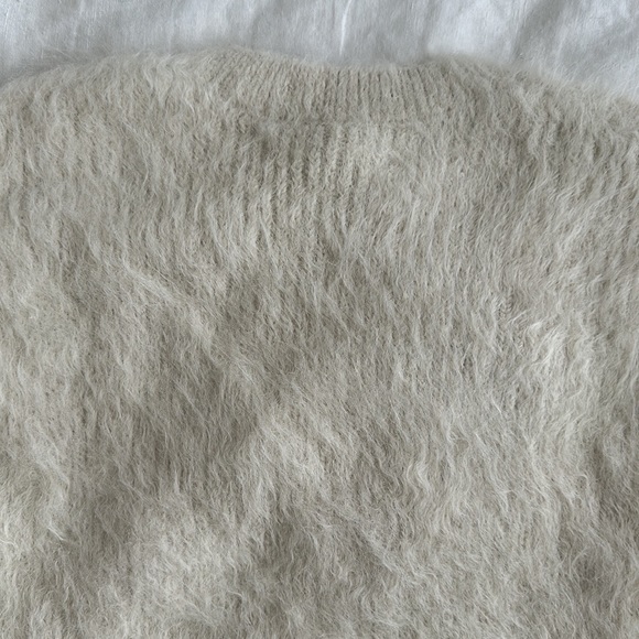 Alexa Chung Alexachung Ivory White Cream Hampton Brushed Alpaca Sweater Jumper - Picture 10 of 17